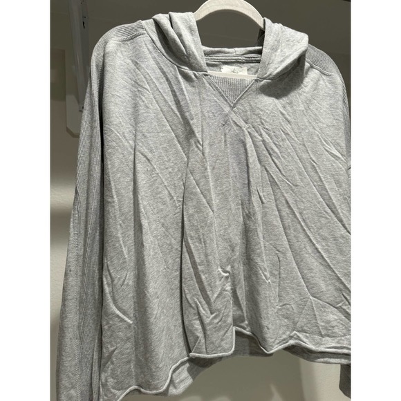 Offline by Aerie Women's Cropped Sweatshirt Hoodie Gray Size XL - Picture 2 of 9
